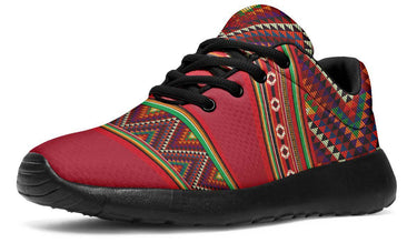 Triangles Pattern Red